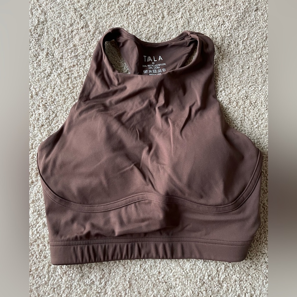 TALA skinluxe longline high neck sports bra